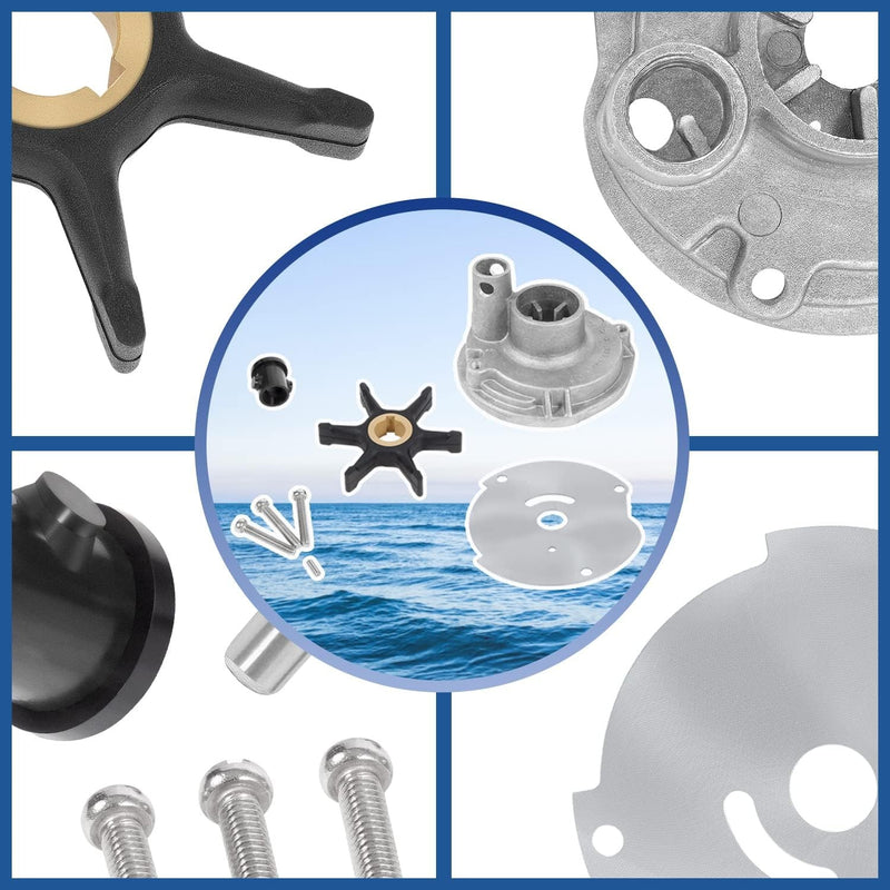 382468 Water Pump Impeller Kit for Johnson Evinrude OMC 10 15 18 20 25 HP 18-337