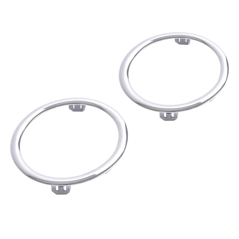 Left Right Fog Light Cover Bezel With Chrome Ring Trim for Honda Pilot 2012-2015