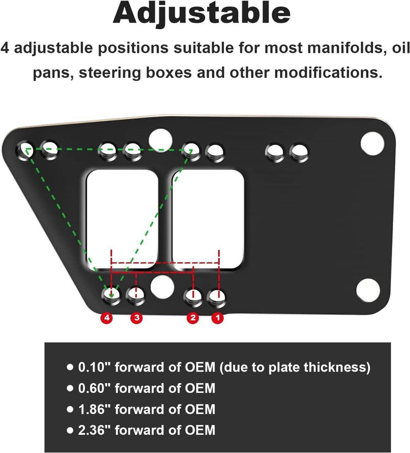 LS Engine Mount Swap Motor Conversion Plate Kits for Car LS1 LS2 LS3 LS6