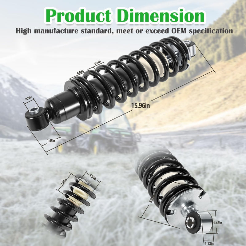 Rear Coil-Over Struts Shocks for John Deere Gator XUV620i XUV850D 2 Pieces