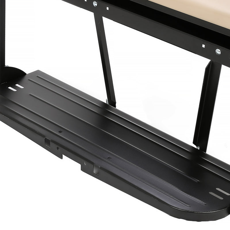 Tan Flip Folding Rear Back Seat Kit for EZGO Marathon Pre-1994 Golf Cart