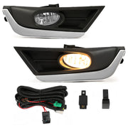 DURAFORCE Front Fog Lights Lamps w/Bulbs Switch Wiring for 2017-2019 Honda CR-V CRV