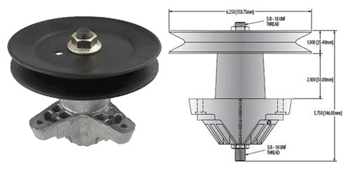 Spindle Assembly for Cub Cadet 918-04461 618-04456 918-04456 618-04456A 618-04461