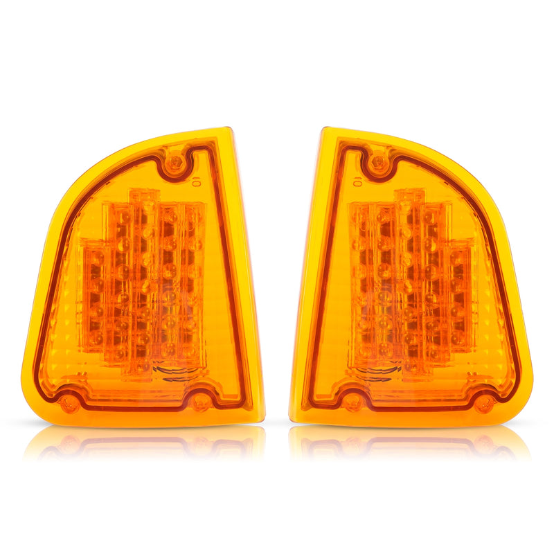 Amber Turn Signal Lights for KW for Kenworth K300 T300 T330 T600 1986-2008 Pair