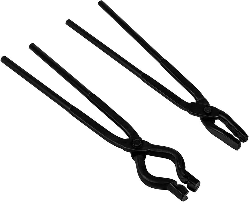 Blacksmith Tongs Set Knife Making Wolf Jaw V-Bit Starter Beginner