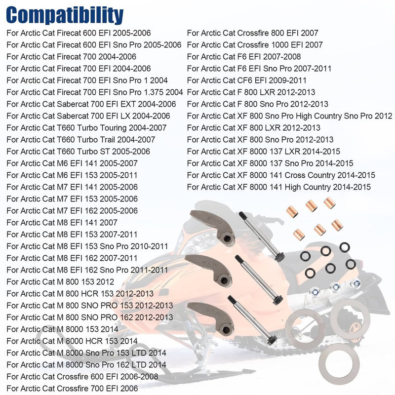 Primary Drive Clutch Rebuild Kit 4639-674 0646-671 0746-671 for Arctic Cat