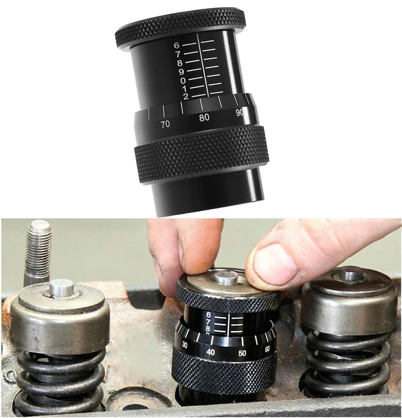 Universal Valve Spring Height Micrometer Measurer 0.75 Inch Metal Black Pack of