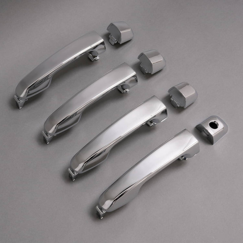 DURAFORCE Outside Door Handle for Toyota 4Runner 2009-2018 2010 Front Rear LH RH Chrome