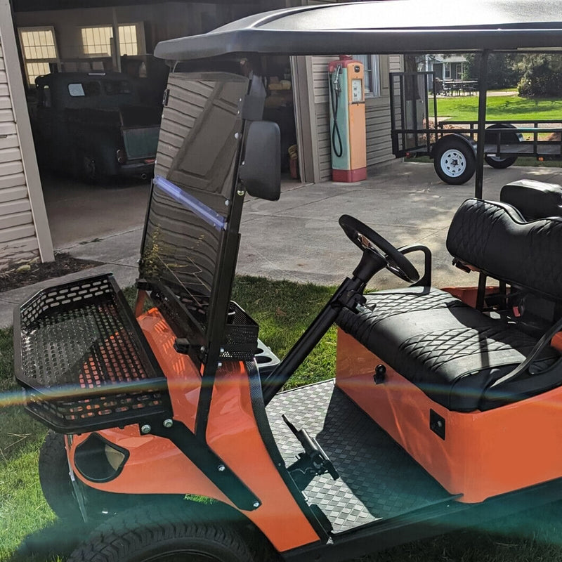 Folding Tinted Windshield Windscreen for EZGO TXT 2014-UP Golf Cart