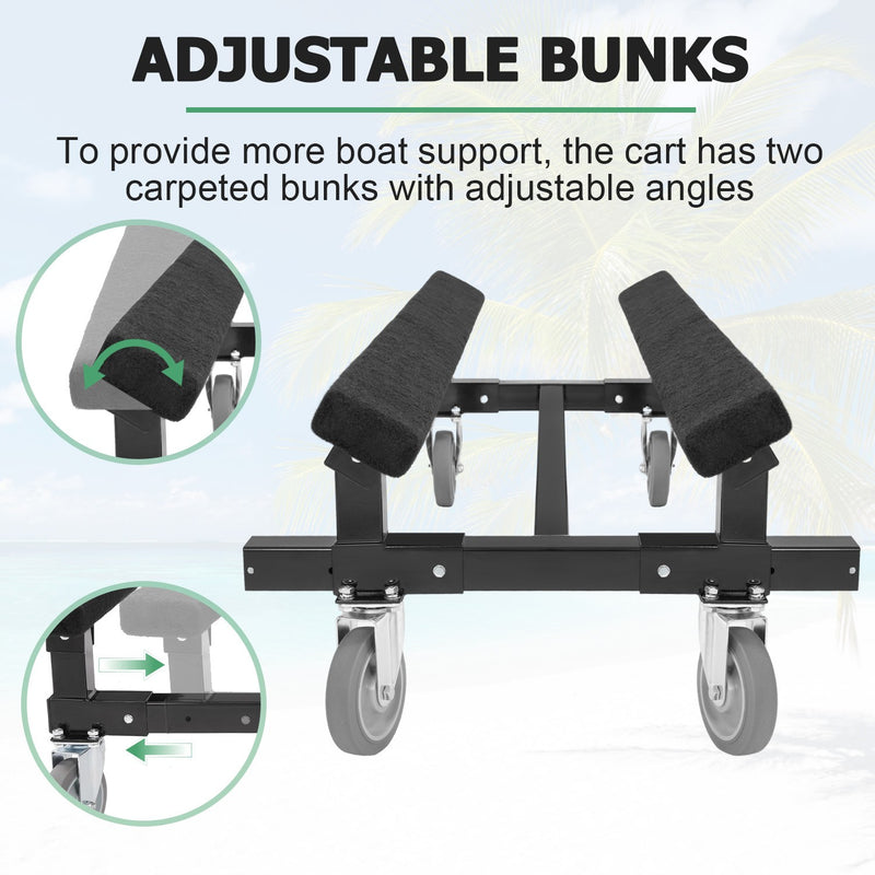 Watercraft Dolly 1400lbs for Kawasaki Sea-Doo Jet Ski Stand Storage Cart PWC