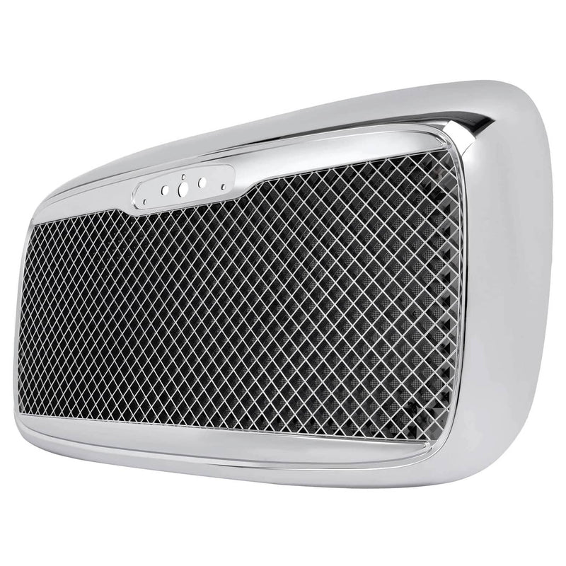 DURAFORCE Front Grille With Bug Screen Chrome Mesh Style for Freightliner Columbia 00-12