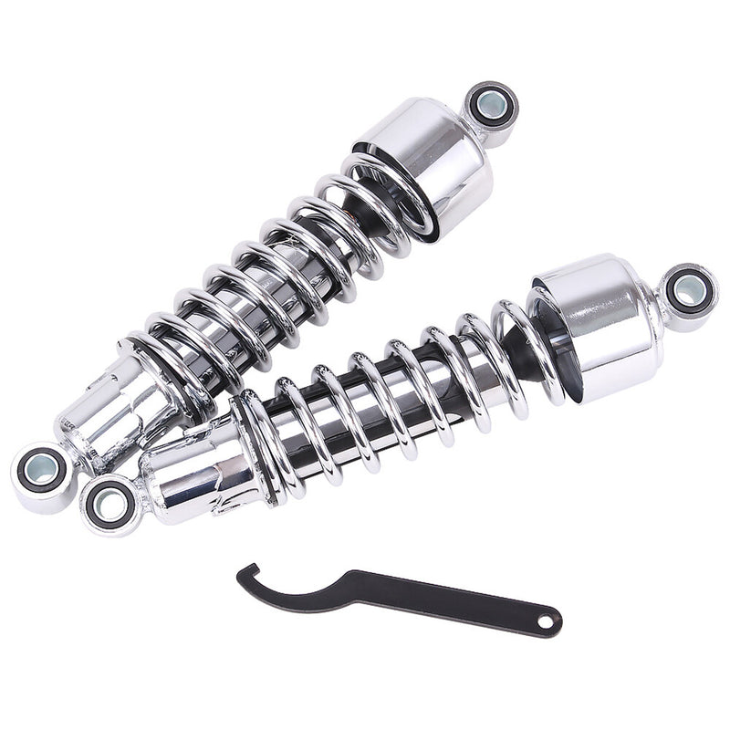 Chrome 11.75" Rear Shocks Lowering for Harley Road King FLHRC Sportster