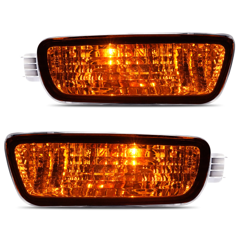 Pair Bumper Turn Signal Lights for Toyota Tacoma 2001-2004 Driver Passenger Side
