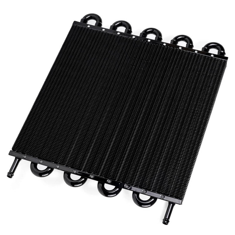 10 Rows Universal Aluminum Remote Transmission Oil Cooler Radiator Converter Kit