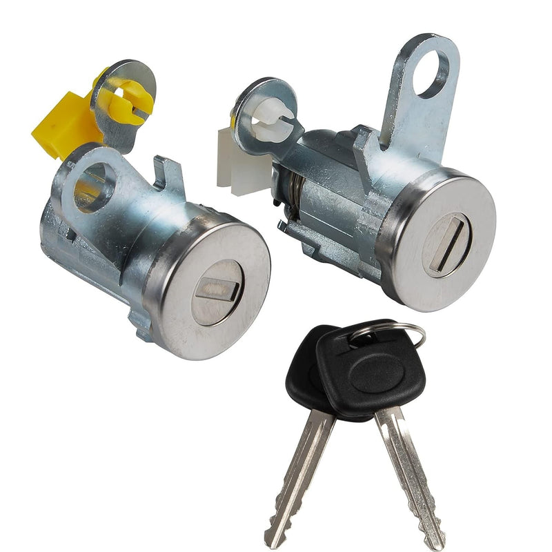 Front Pair Door Lock Cylinder Set Kit with Keys for 95-04 Toyota Tacoma