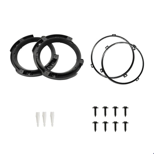 DURAFORCE 7" Headlight Mount Bracket Ring Set for 2007-2018 Jeep Wrangler JK