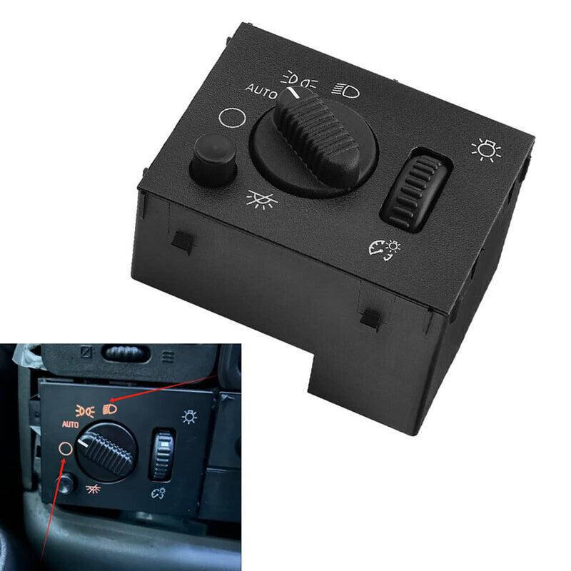LED Headlight Switch for Chevrolet Silverado Suburban Tahoe Sierra Black