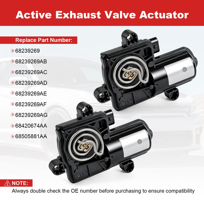 Active Exhaust Valve Actuator for Dodge Charger Cummins 5.7L 6.2L 2015-2023 2x