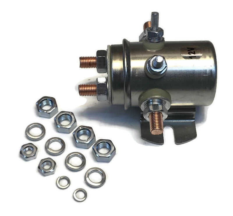 12 Volt Winch Motor Industrial Switch Relay Solenoid Continuous Duty 6 Terminal