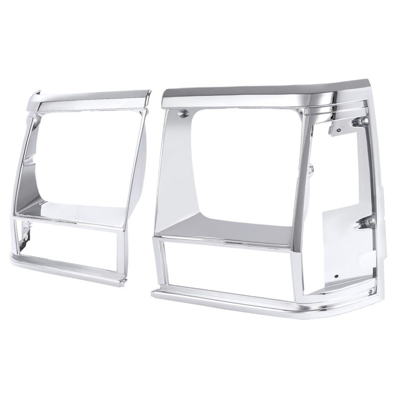 Headlight Bezel Trim for Jeep Cherokee 91-96 Comanche 91-92 Chrome 2PCS