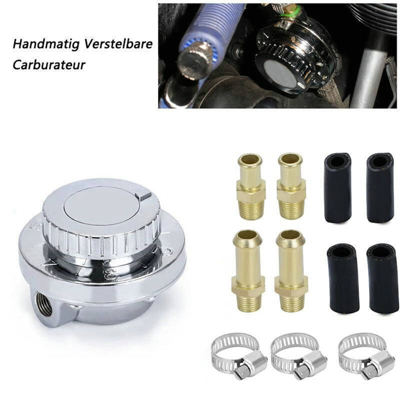 Universal 1-6 PSI Adjustable Fuel Pressure Regulator Kit for Carburetor