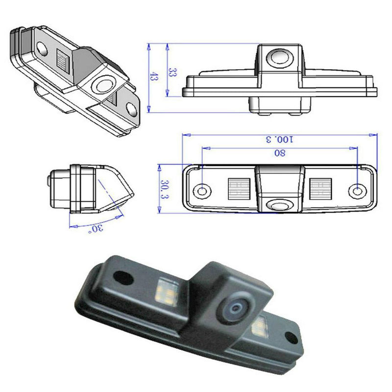 Car Reverse Rear View Backup Camera for Subaru Forester Outback Impreza Sedan