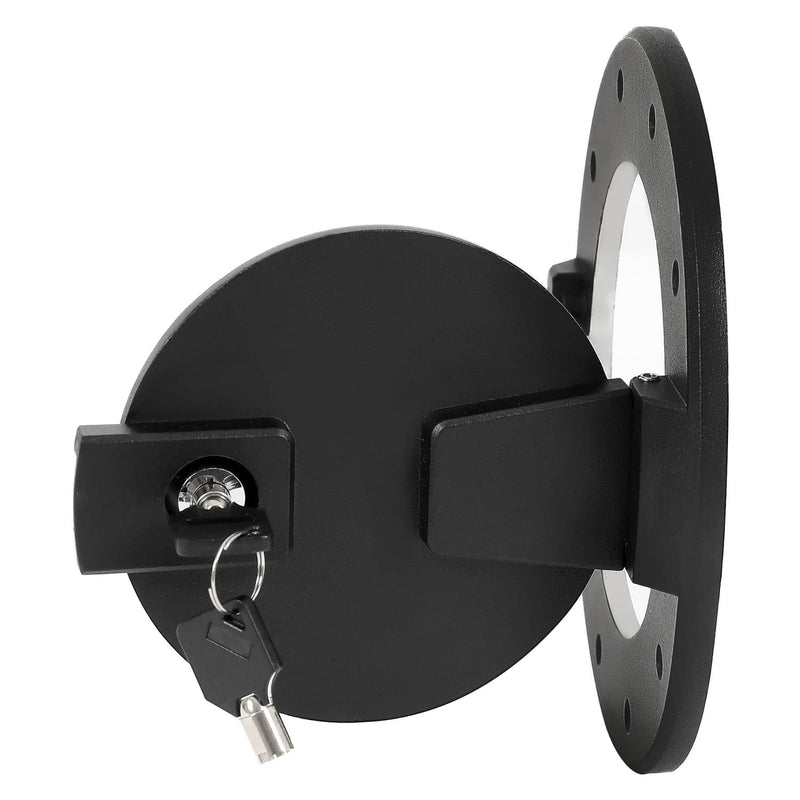 DURAFORCE Locking Fuel Door Gas Tank Cap Cover Aluminum Black For Hummer H2 2003-2009