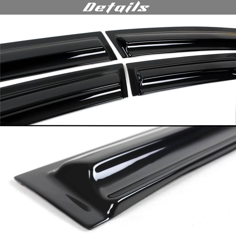 JDM Mugen Style Window Visors Rain Guards for Toyota Corolla Sedan 2020-2025