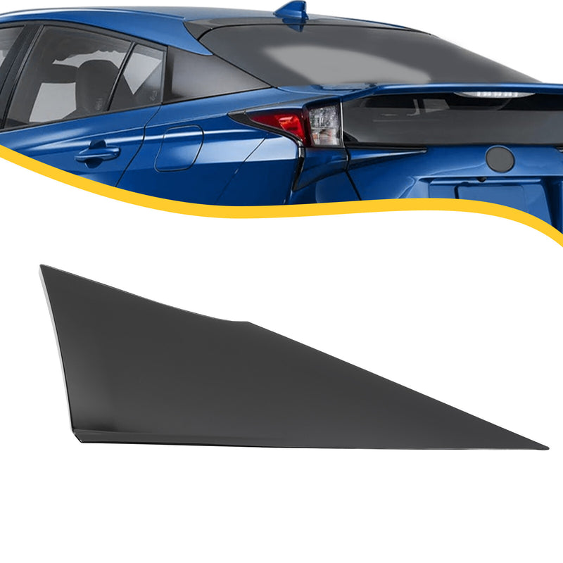 Gloss Black Rear Quarter Moldings Cover Left Side LH for Toyota Prius 2016-2022