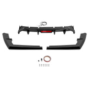 DURAFORCE Rear Bumper Diffuser LED Brake Light Gloss Black for Hyundai Elantra 2021-23