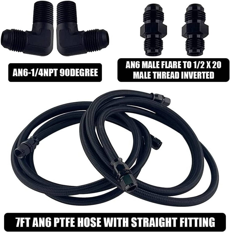 4L60E 4L65E TH350 TH400 Transmission Cooler 6AN Hose Line Kit for GM Automatic