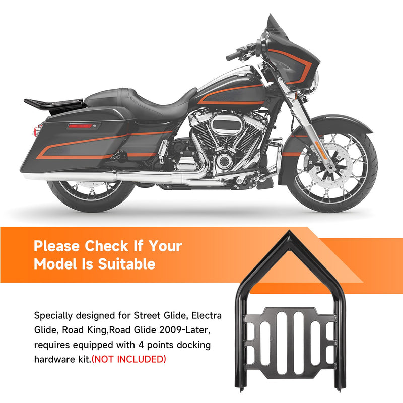 Two Up Luggage Rack for Harley Touring Road Glide King Street Glide 2009-2025