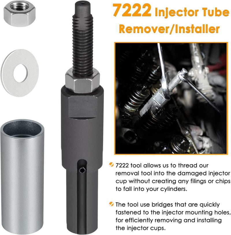 Injector Puller Tube Remover Installer Kit for GM Duramax 6.6L Engine