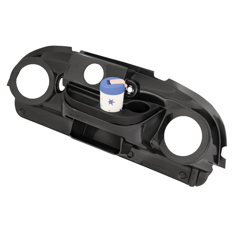 Carbon Fiber Style Dashboard Cover for Club Car Precedent Radio Dash