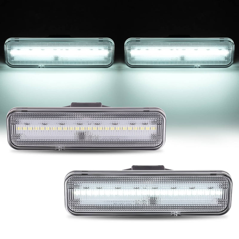 DURAFORCE LED Front Bumper Side Marker Lights for El Camino & Caballero 1978-81 1982-1987