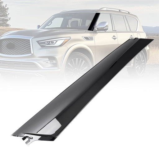 DURAFORCE Left Windshield Pillar Trim Molding for Infiniti QX56 QX80, for Nissan Armada