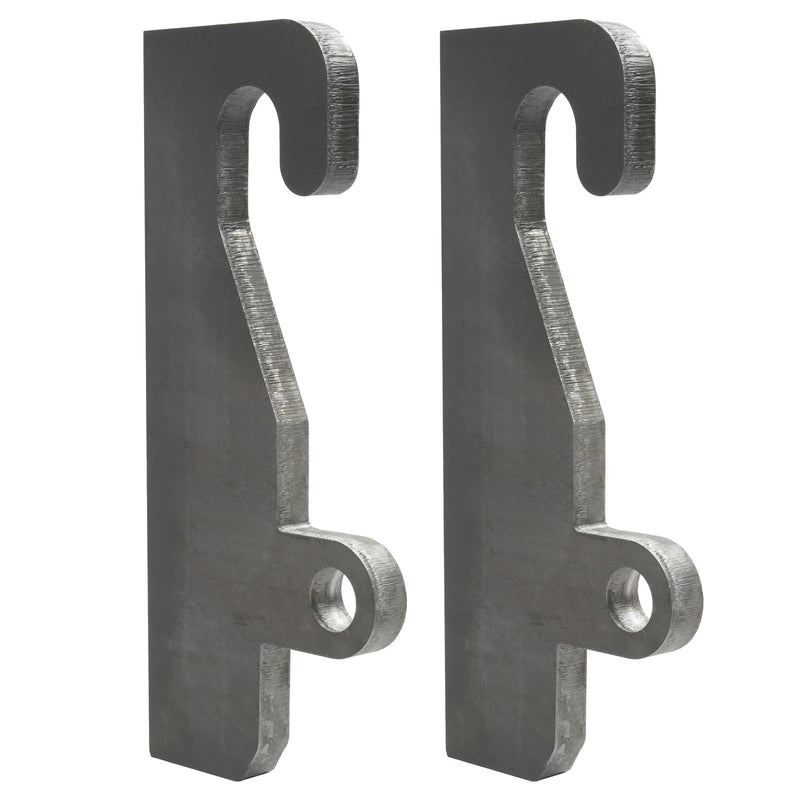 2PCS Quick Attach Coupler Loader Brackets With Wear Ears for JRB 416 Blank Steel