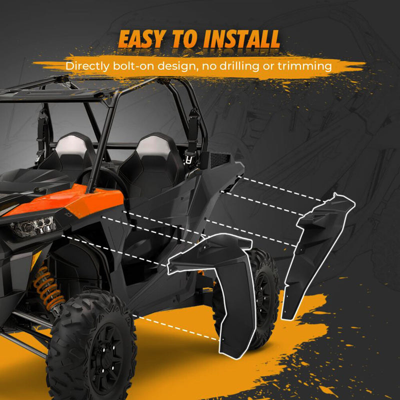2881985 XXL 8.5" Front Fender Flares for Polaris RZR S 900 RZR 4 900 2015-2020