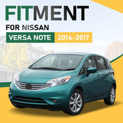DURAFORCE Front Upper Bumper Grille for Nissan Versa Note 2014 2015 2016 Chrome