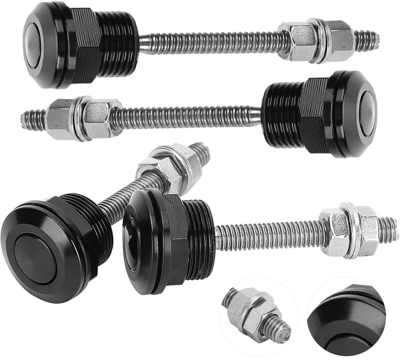 4Pcs Push Button Quick Release Hood Bonnet Pins Lock Clip Car Bumper Latch Set