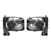 DURAFORCE White Headlights & Black Corner Light for Toyota Tacoma 2001 2002 2003 2004 4Pcs