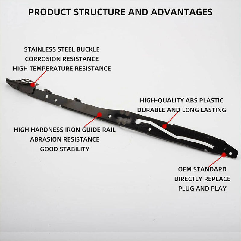 FL3Z-1651071-A Sunroof Track Guide Rails Repair Kit for Ford F150 15-20