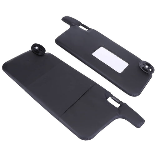 DURAFORCE Black Sun Visors Left Driver & Right Passenger Set for Honda Civic 1996-2001