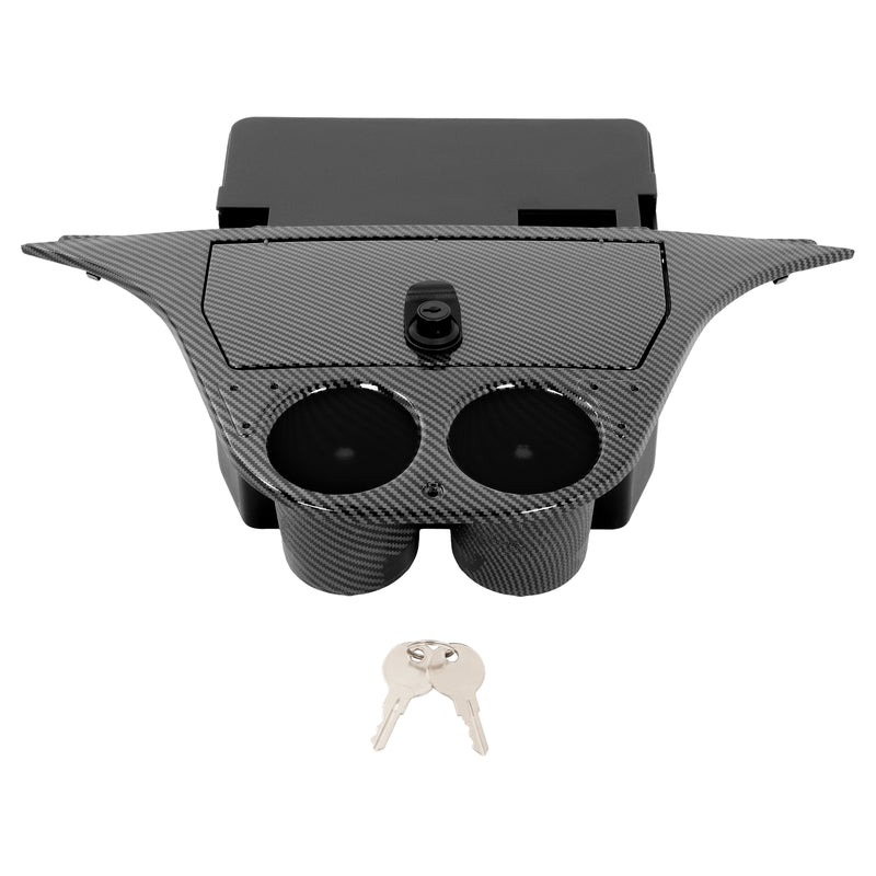 Carbon Fiber Style Dash Compartment for Yamaha Drive Golf Carts Plastic