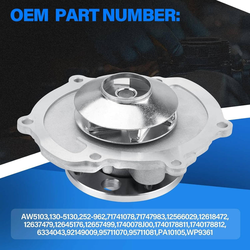 12618472 Water Pump for GMC Acadia Buick Enclave Chevy Traverse 3.6L 2007-2016