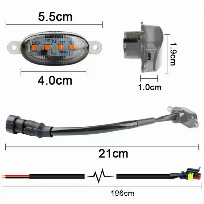 Smoked LED Grille Lights Raptor Style 3pcs For 2004-2019 Ford F-150 F250