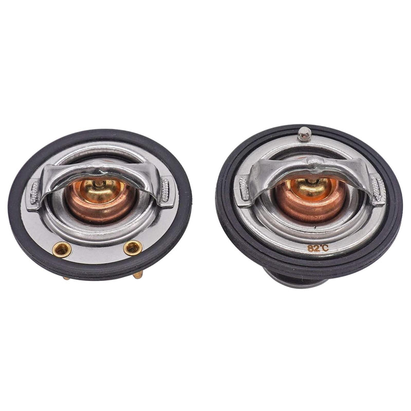 185 180 Degree Thermostat Front Rear Kit for GM Pickup Duramax Pair