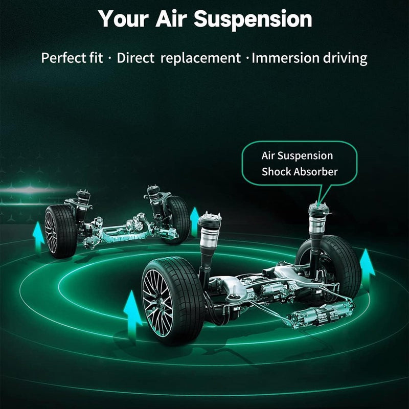 Front Air Suspension Struts Shock Pair for Bentley Continental GT