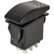 DURAFORCE VLD1S00B-AZC00-000 Momentary Rocker Switch 20A 12VDC Sealed Non-Illuminated DPDT