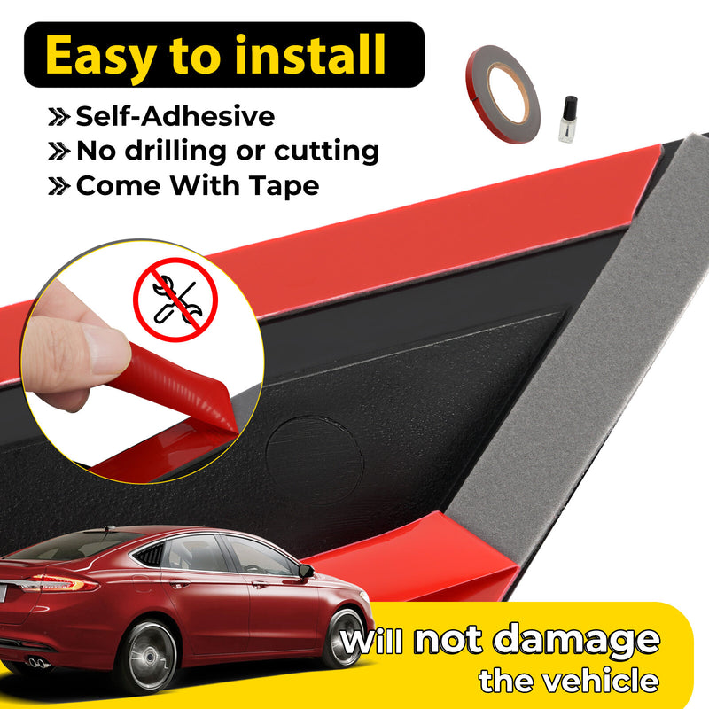 Side Quarter Window Louver Cover Scoop Vent for Ford Mondeo Fusion 2013-2020